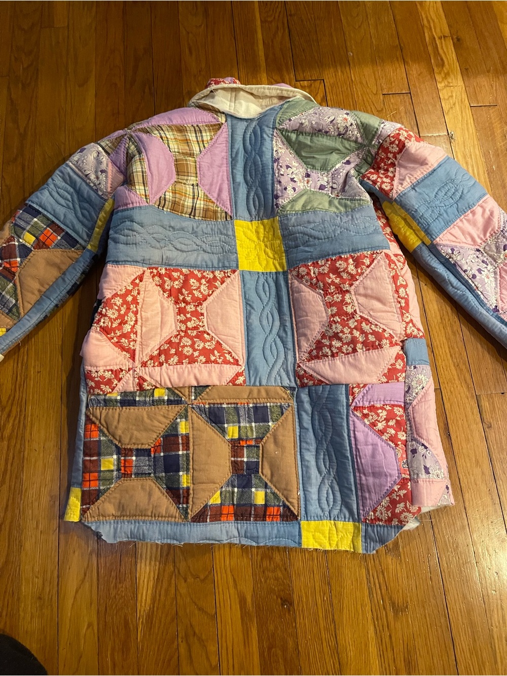 Handmade Patchwork Quilted Jacket - Multicolor - Picture 7 of 10